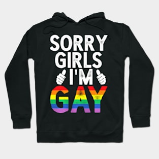 Girls I'm Gay  Flag  LGBT Pride Hoodie